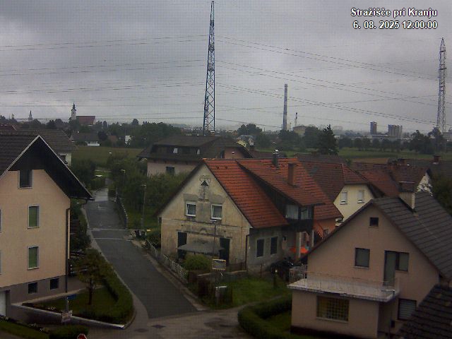 Pogled s postaje proti Krvavcu ob 12:00