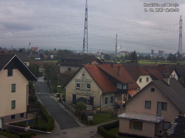 Pogled s postaje proti Krvavcu ob 12:00