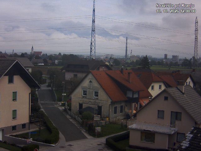 Pogled s postaje proti Krvavcu ob 12:00